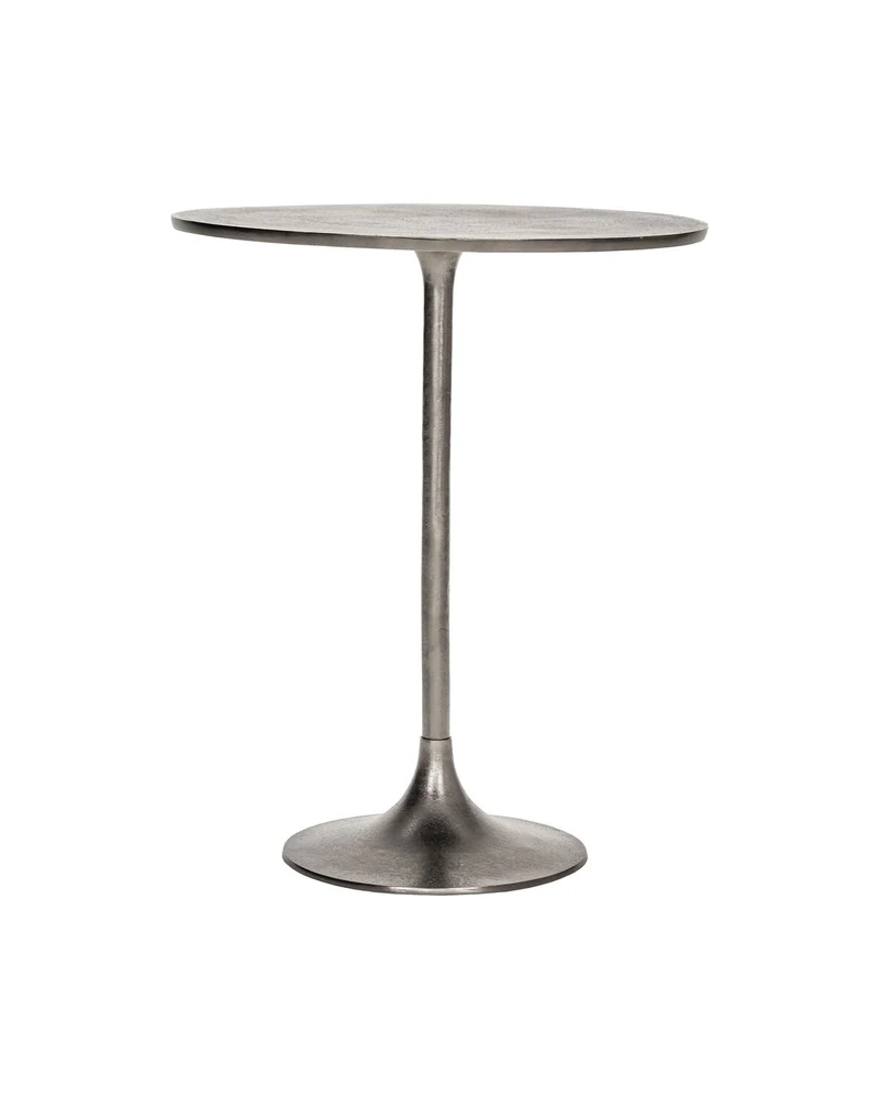 Café-Tisch, HDPan, Silber-Finish
