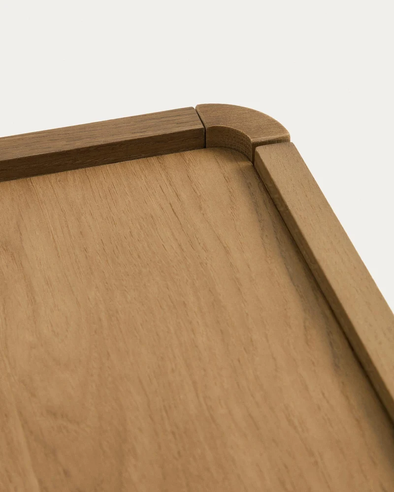 Sideboard Arelida aus Furnier und massivem Eichenholz mit hellbraunem Finish 200 x 80 cm F