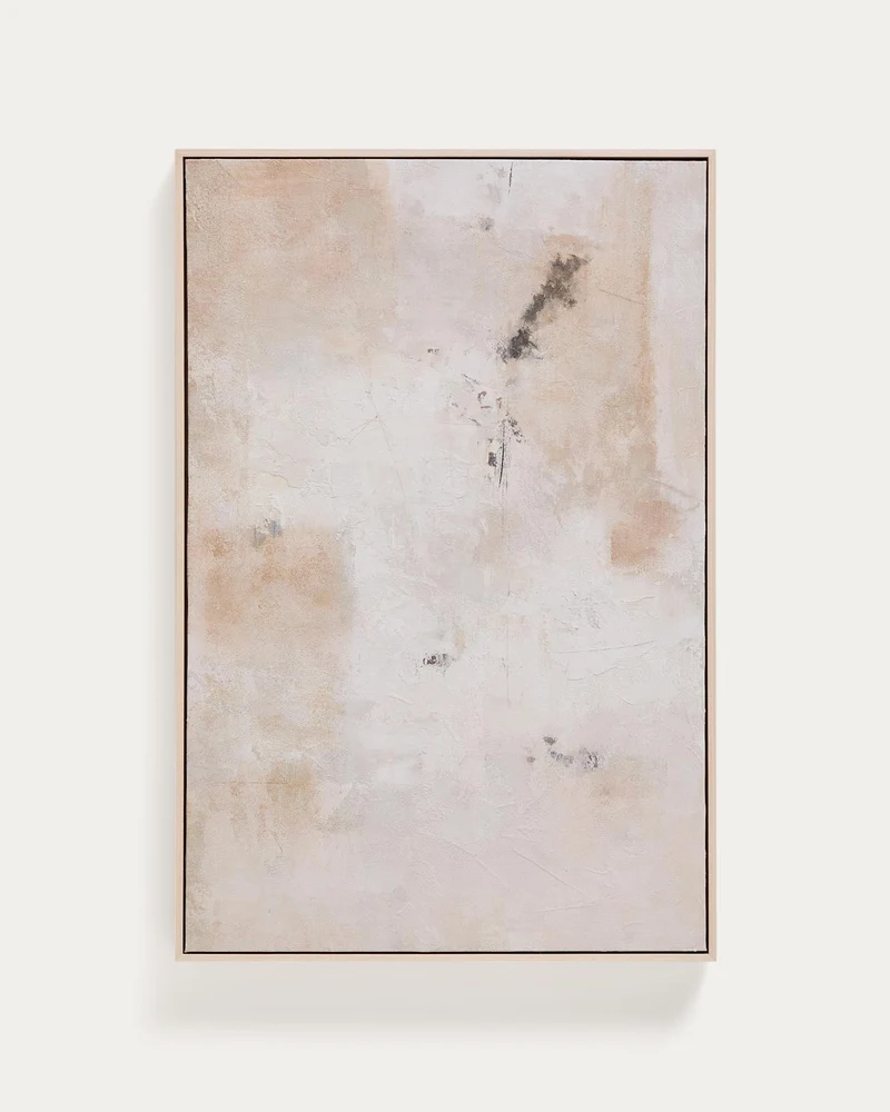 Abstraktes Bild Silpa, Beige, 60 x 90 cm