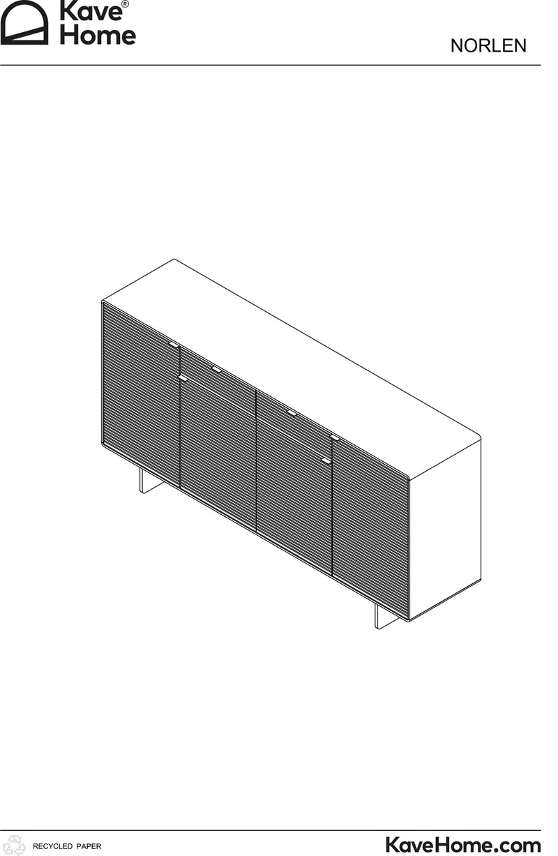 Highboard Norlen mit 4 Türen und 2 Schubladen aus Nussbaumfurnier FSC Mix Credit 194,5 x 7