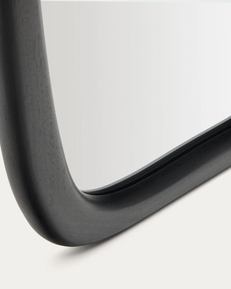 Spiegel Alura aus Teakholz schwarz 158 x 61 cm FSC 100 %