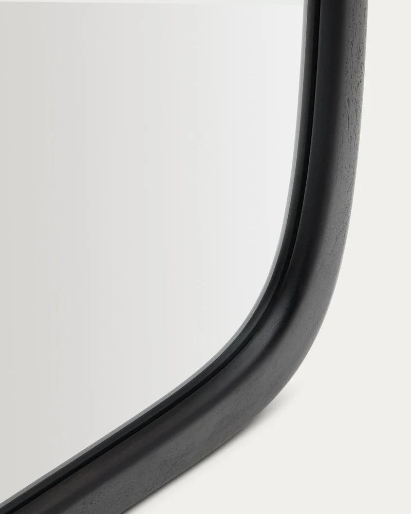 Spiegel Alura aus Teakholz schwarz 94,5 x 192 cm FSC 100 %