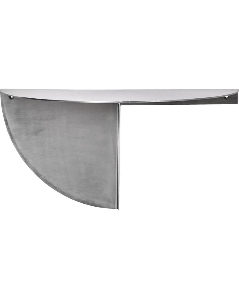 Beistelltisch, HDMega, Gebürstetes Silber-Finish
