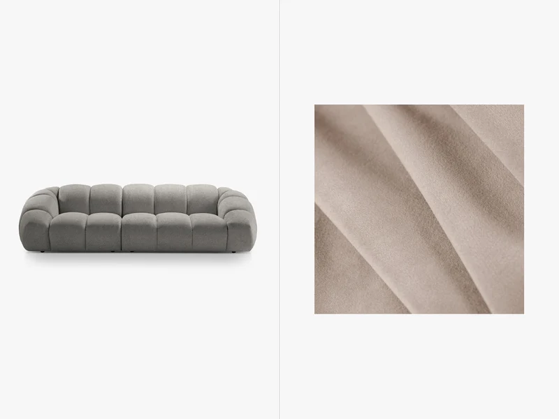 Diana Velour Sofa 4 Sitzer