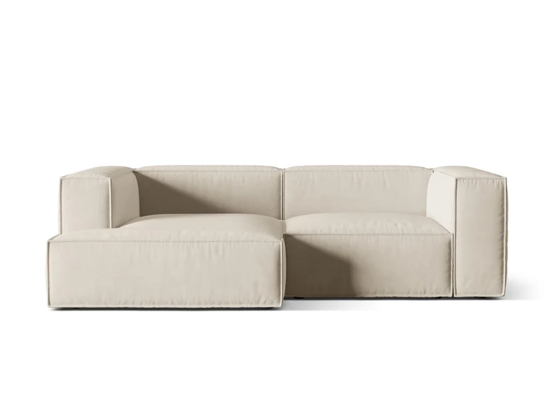 Nuria Velour Modular Ecksofa links 3 Sitzer