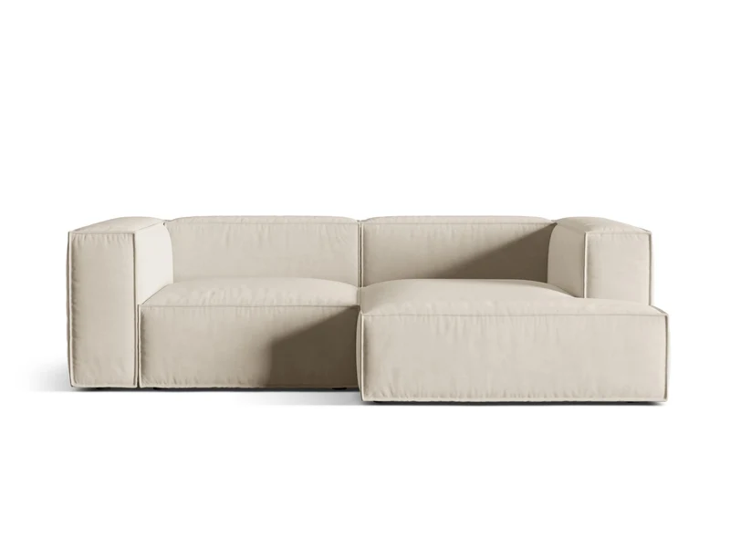 Nuria Velour Modular Ecksofa rechts 3 Sitzer