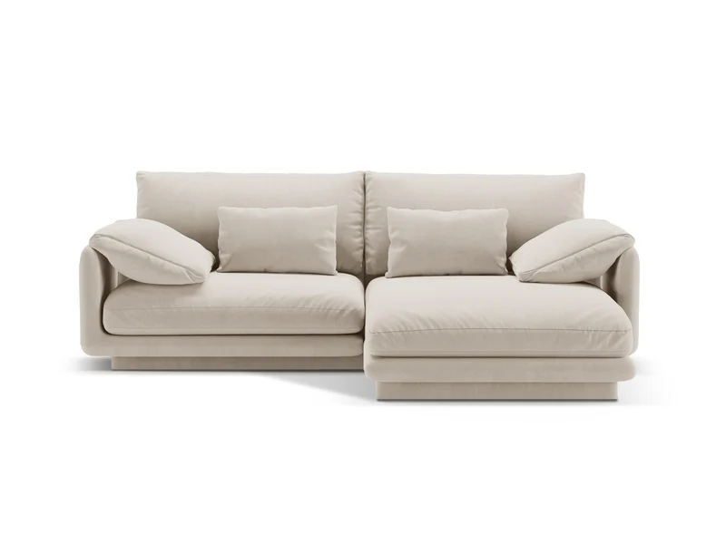 Torino Velour Ecksofa rechts 3 Sitzer