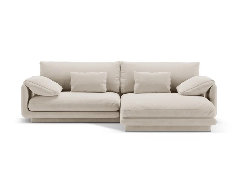 Torino Velour Ecksofa rechts 4 Sitzer