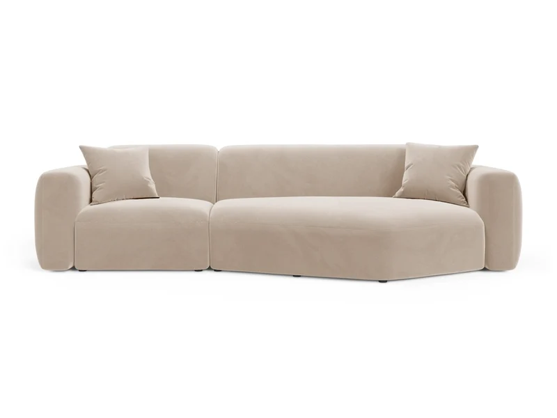 Strino Velour Modular Ecksofa rechts 3 Sitzer