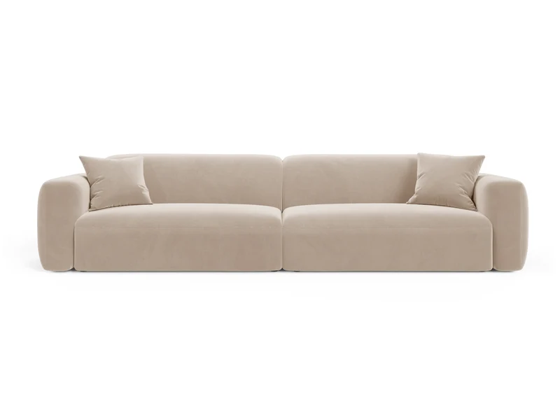 Strino Velour Modular Sofa 4 Sitzer