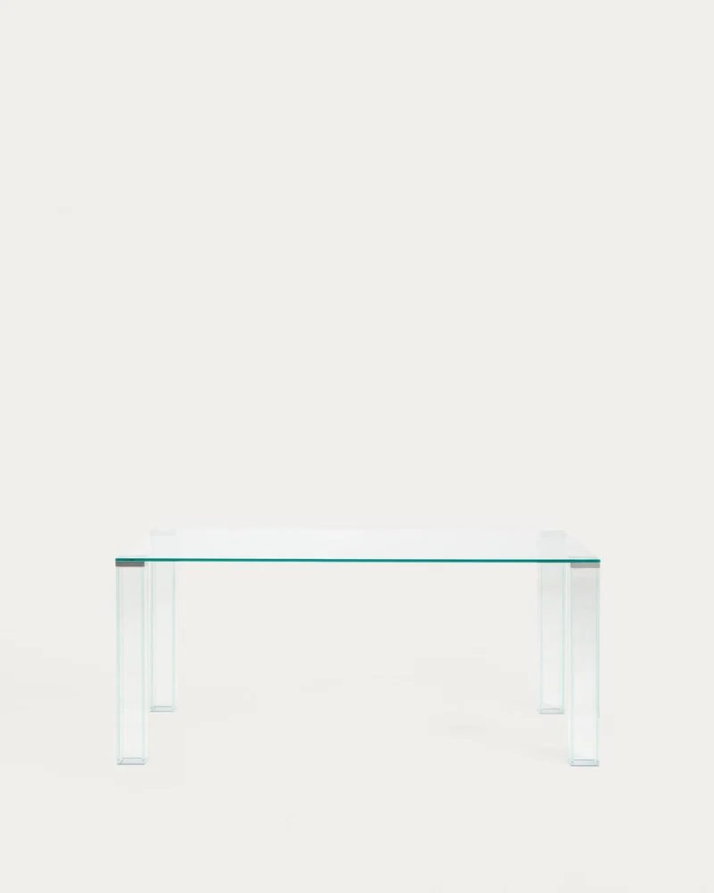 Tisch Adularia aus durchsichtigem Einscheiben-Sicherheitsglas, 160 x 90 cm