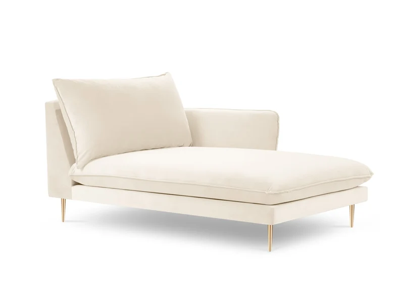 Vienna Velour Sofa Chaise Lounge rechts 1 Sitz 110cm