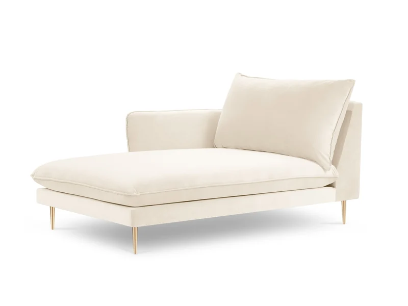 Vienna Velour Sofa Chaise Lounge links 1 Sitz 110cm