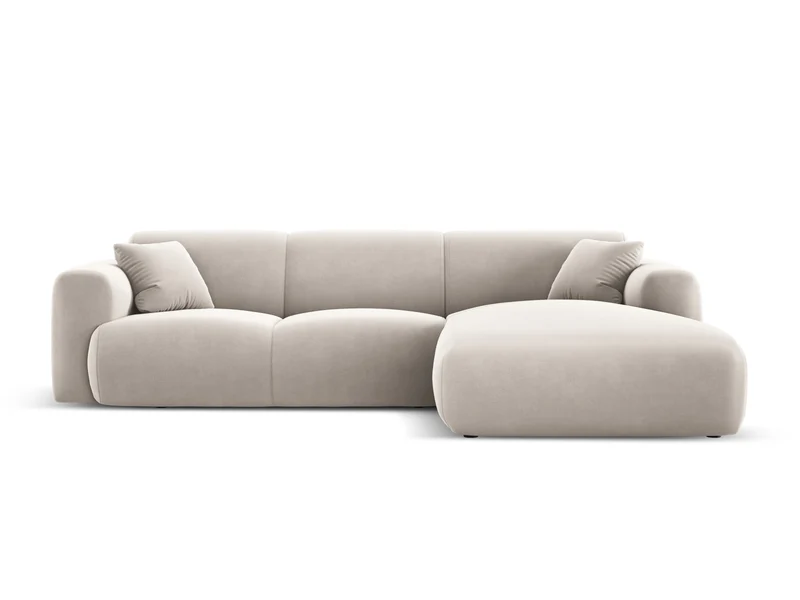 Molino Velour Ecksofa rechts 4 Sitzer