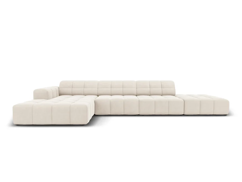 Chicago Velour Ecksofa links 5 Sitzer 166cm
