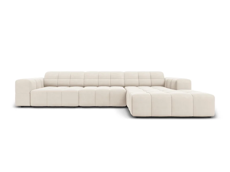 Chicago Velour Ecksofa rechts 4 Sitzer 166cm