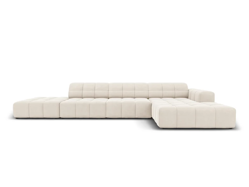 Chicago Velour Ecksofa rechts 5 Sitzer 166cm