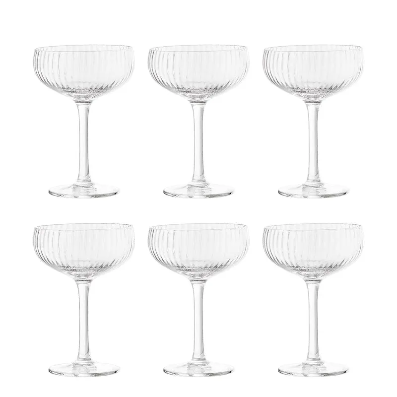 Astrid Champagnerglas, Multipack, Klar, Glas