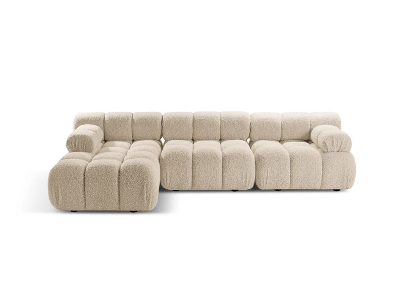 Bellis Boucle modulares Ecksofa links 4 Sitzer 155cm