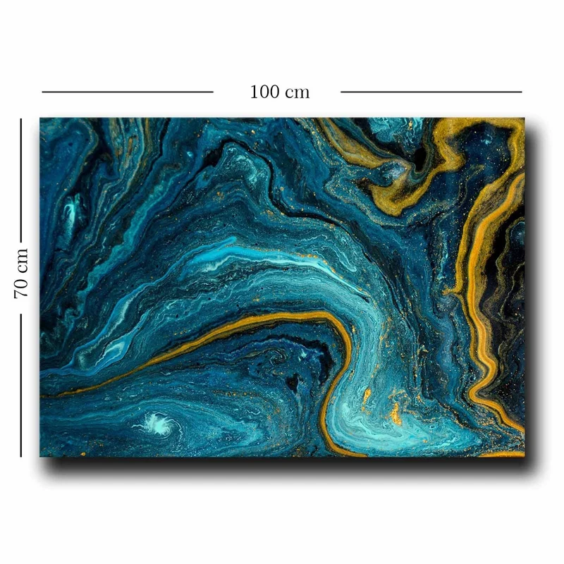 70100NISC Bild - Blau Marineblau Gold