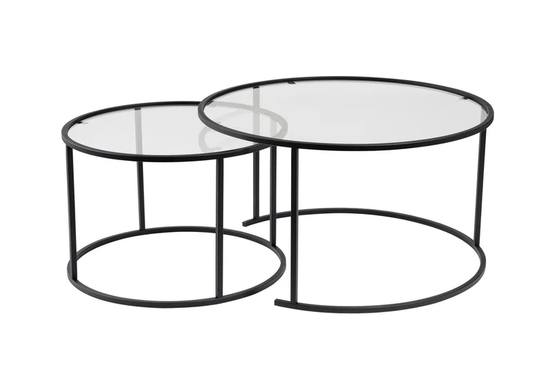 Aurum Sofatisch - Schwarz Transparent