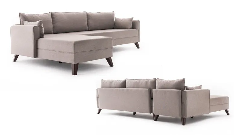 Bella Corner Sofa Left 1 Ecksofa - Sahne