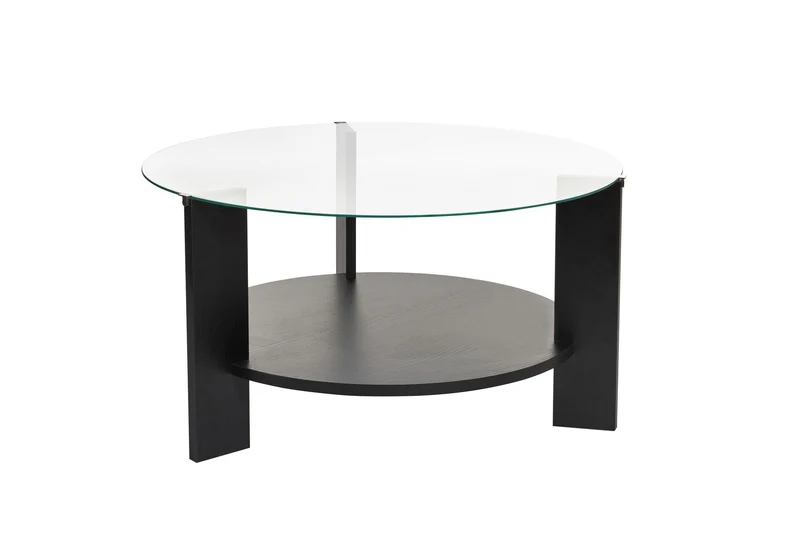 Clara Sofatisch - Holz Schwarz Transparent