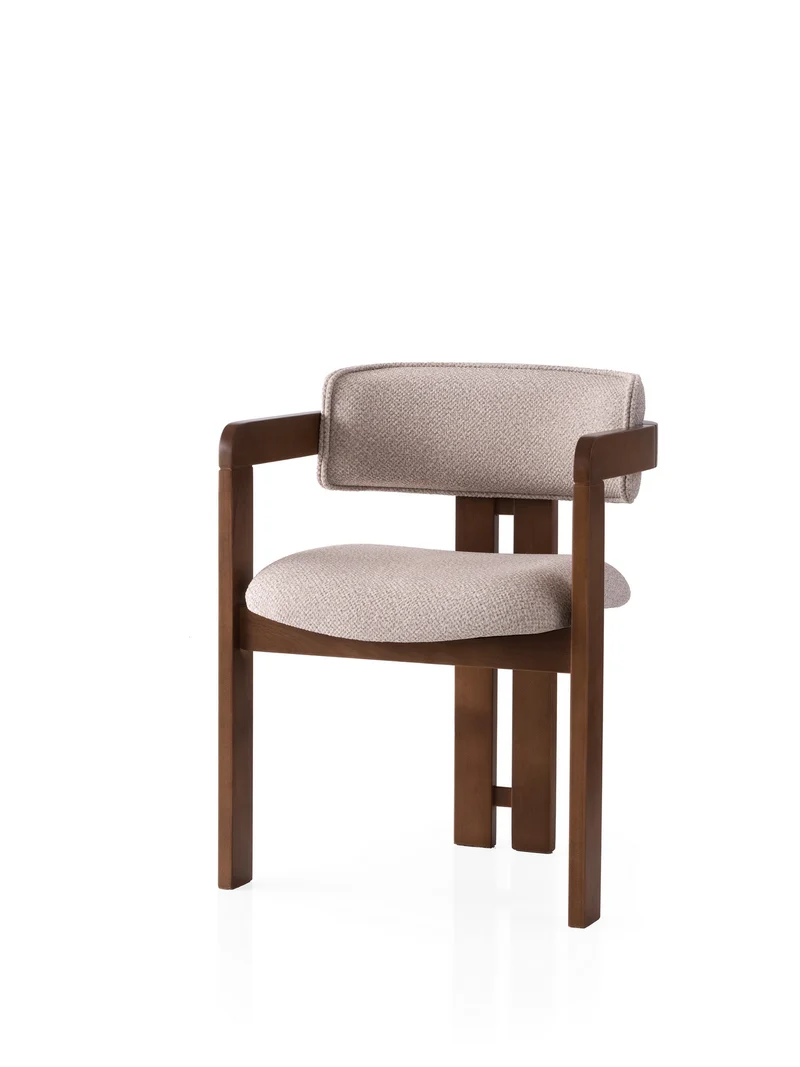 Cozy Stuhl - Walnuss Creme