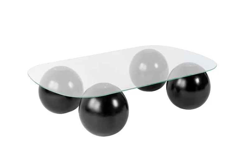 Evara Sofatisch - Schwarz Transparent