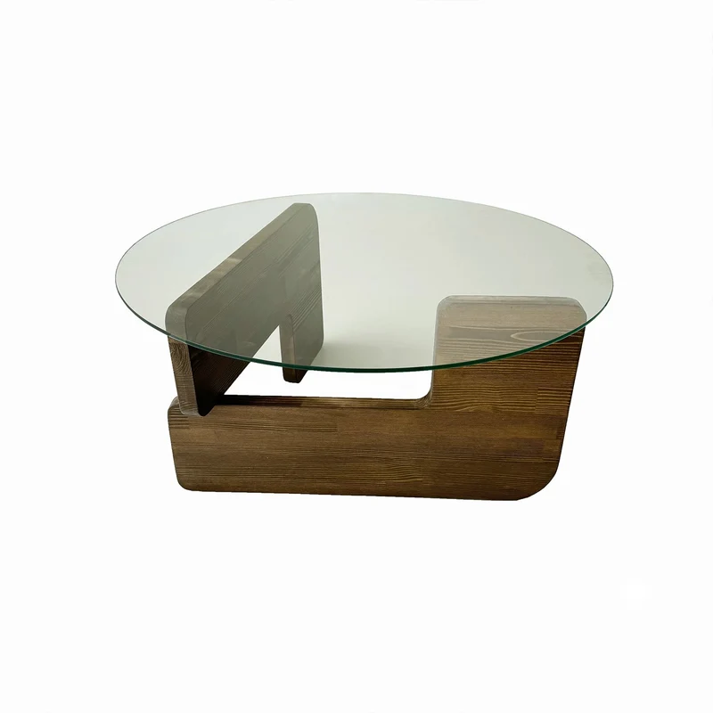 Mia Sofatisch - Walnuss Transparent