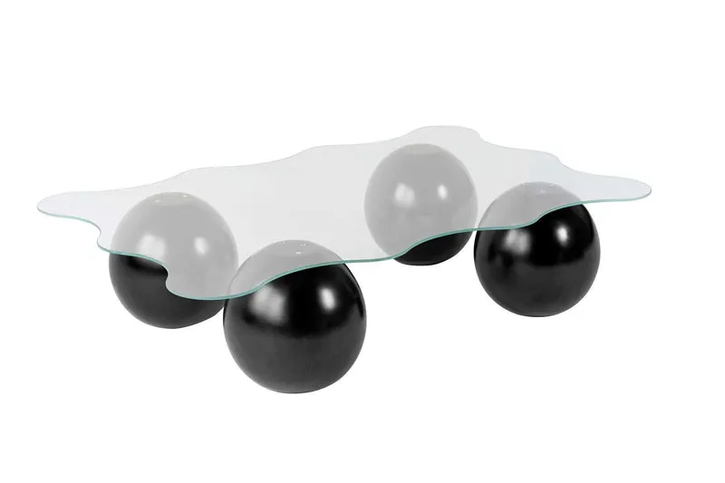 Noxa Sofatisch - Schwarz Transparent