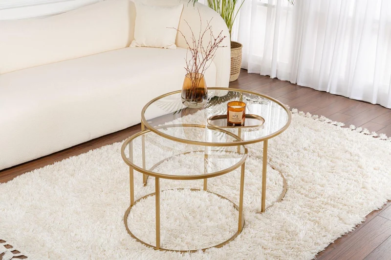 Gold Sofatisch - Gold