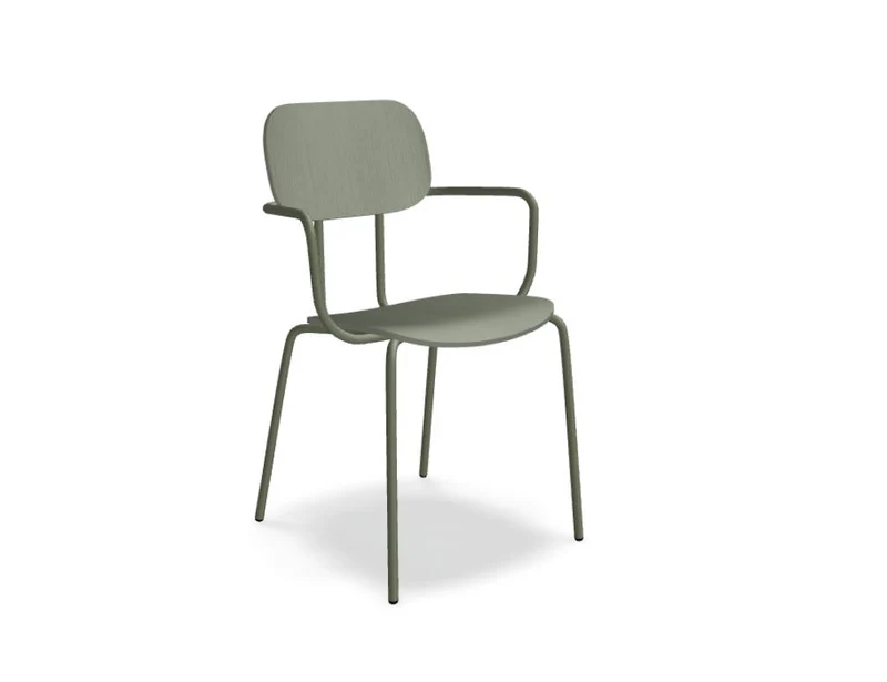 New School N1N01 - Stuhl aus Sperrholz mit 4-Bein-Gestell