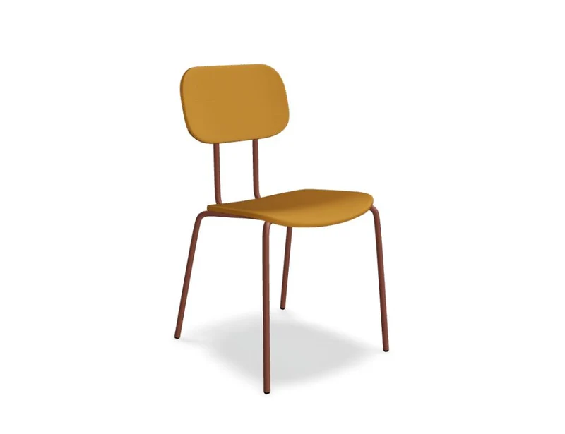 New School N1N01F - gepolsterter Stuhl mit 4-Bein-Gestell