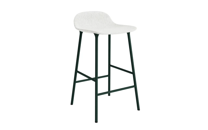 Form Barstuhl 65 cm gepolstert grün Stahl Hallingdal