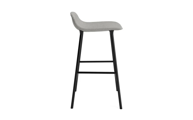 Form Barstuhl 65 cm gepolstert schwarz Stahl Remix