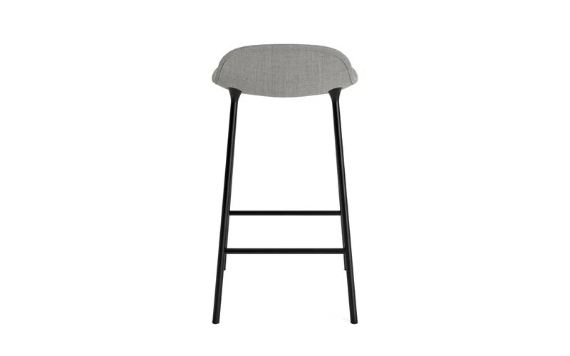 Form Barstuhl 65 cm gepolstert schwarz Stahl Remix