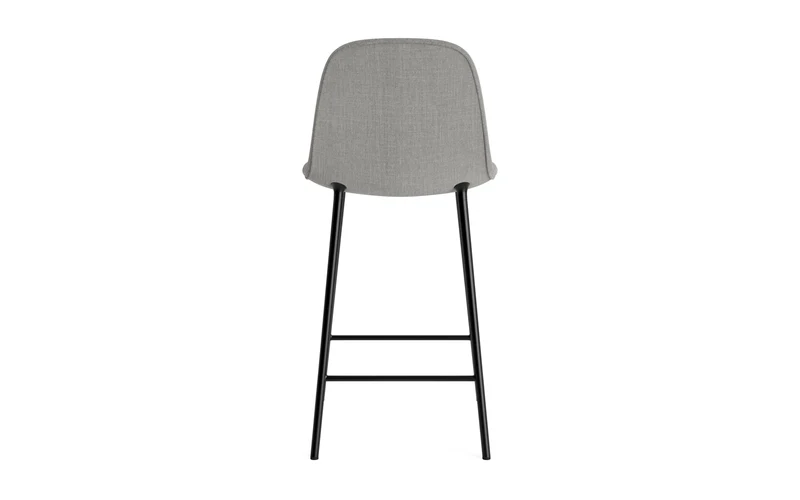 Form Barstuhl 65 cm gepolstert schwarz Stahl Remix