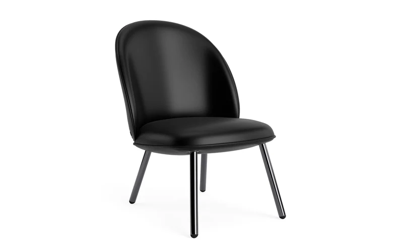 Ace Lounge-Sessel Schwarzes Metallic Stahl Ultra