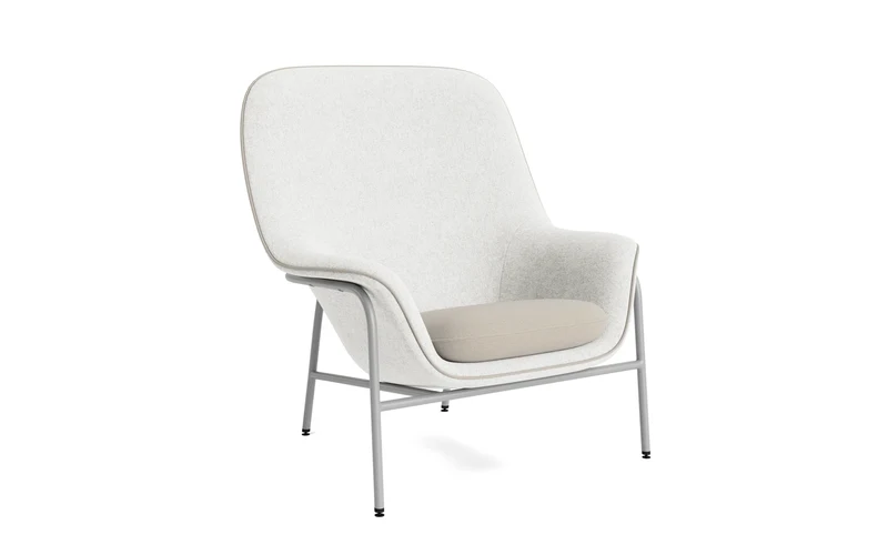 Drape Lounge-Sessel hoch grauem Stahl Hallingdal