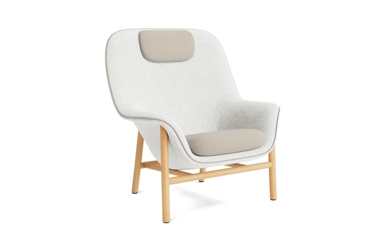 Drape Lounge-Sessel hoch mitt Kopfstütze Eiche Hallingdal