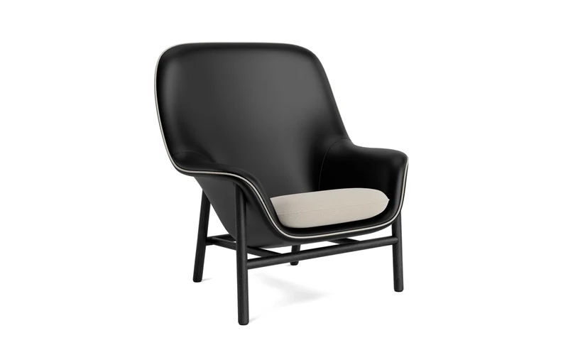 Drape Lounge-Sessel hoch schwarze Eiche Ultra