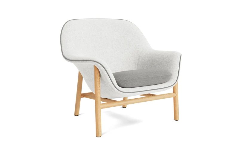 Drape Lounge-Sessel niedrig Eiche Hallingdal