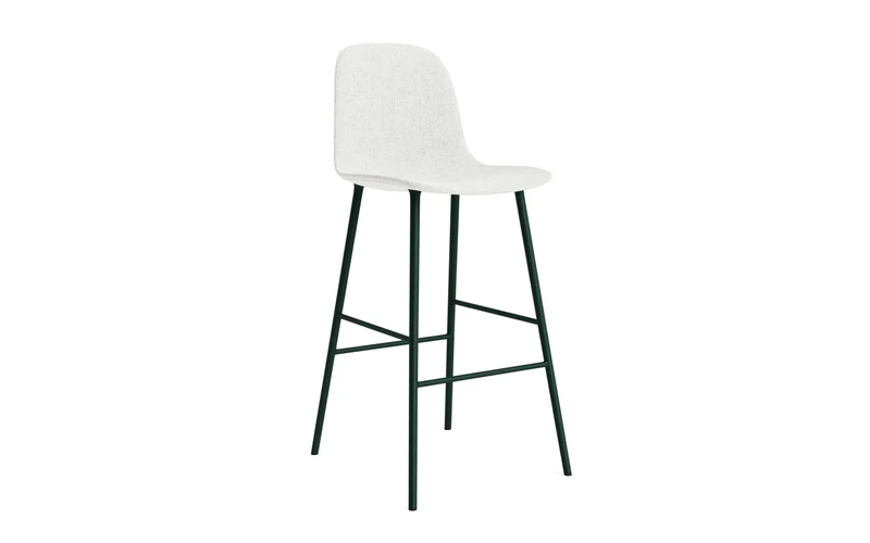 Form Barstuhl 75 cm gepolstert Grün Stahl Hallingdal