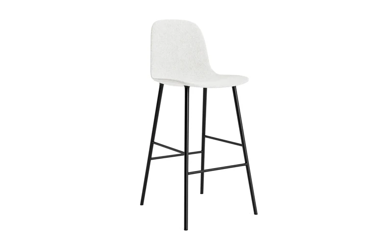 Form Barstuhl 75 cm gepolstert Schwarz Stahl Hallingdal