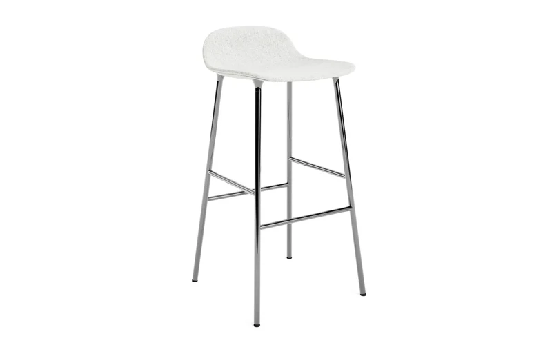 Form Barstuhl 75 cm gepolstert Chrom Hallingdal