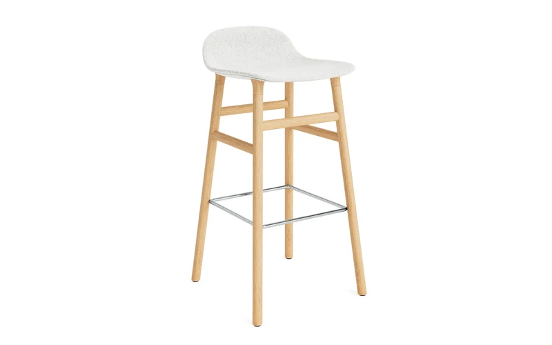Form Barstuhl 75 cm gepolstert Eiche Hallingdal