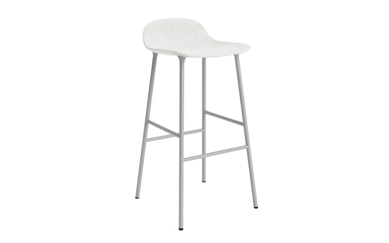 Form Barstuhl 75 cm gepolstert Stahl grau Hallingdal