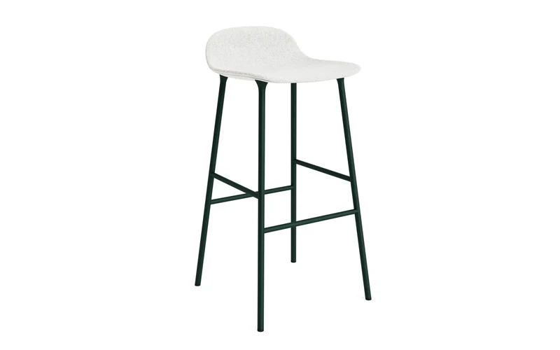 Form Barstuhl 75 cm gepolstert Stahl grün Hallingdal
