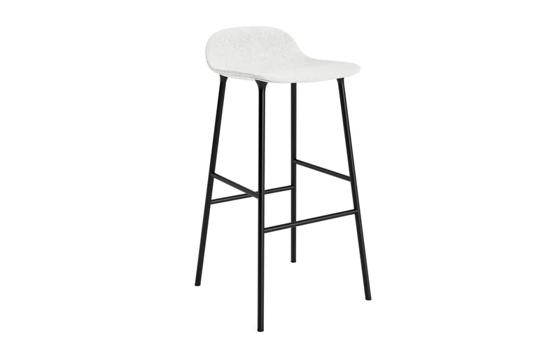 Form Barstuhl 75 cm gepolstert Stahl schwarz Hallingdal